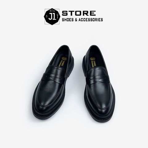Giày Lười Nam Penny Loafer Luxury Da Bò Nappa J1 - Đế Cao Su Tăng Chiều Cao 4cm, Sang Trọng và Phong Cách