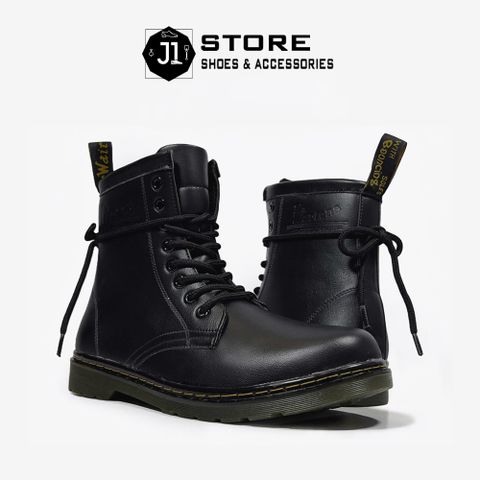 Giày Dr. Martens 1640 Original Da Tấm Cao Cấp - Boot Cao Cổ Buộc Dây Cho Nam Nữ Size 36-44, Đế Kẹp Chống Trượt, Phong Cách Thể Thao