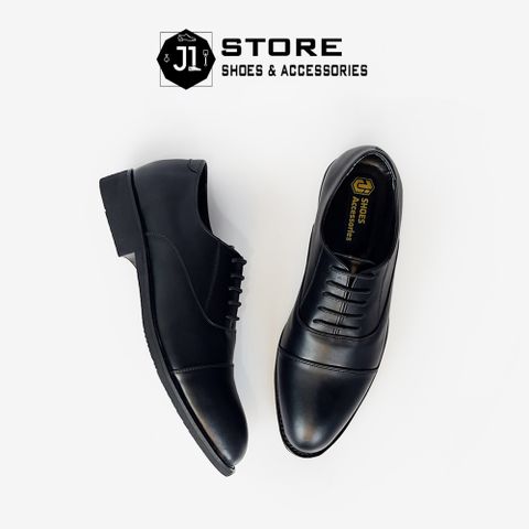 Giày Tây Công Sở Oxford Captoe Italia - Giày Nam Da Bò Nhập Khẩu, Đế Cao Su Khâu Viền, Thời Trang Hiện Đại, Phong Cách Sang Trọng