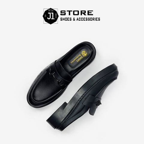 Giày Sục Nam Da Từ Tấm S24 J1 - Phong Cách Cao Cấp, Đế Cao Su Tăng Chiều Cao 4cm, Thoải Mái, Thanh Lịch cho Quý Ông