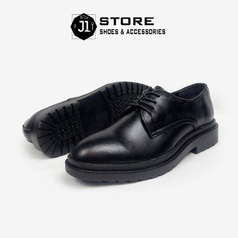 Giày Chunky Derby Nam Đế Cao 4cm Da Bò Nappa J1 - Sang Trọng, Lịch Lãm, Phong Cách Hiện Đại cho Quý Ông