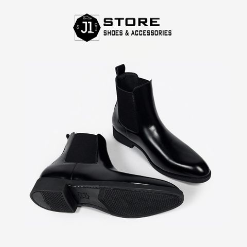 Giày Chelsea Boot Nam Mũi Nhọn Da Microfiber Classic - Đế Tăng Chiều Cao Thời Trang, Lịch Lãm và Thoải Mái