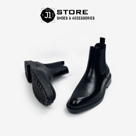 Giày Chelsea Boot Chunky Nam Da Tấm - Đế Tăng Chiều Cao 4cm, Phong Cách Sang Trọng và Thanh Lịch cho Quý Ông