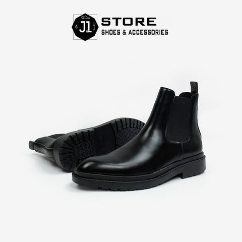 Giày Chelsea Boot Chunky Nam Da Tấm - Đế Tăng Chiều Cao 4cm, Phong Cách Sang Trọng và Thanh Lịch cho Quý Ông