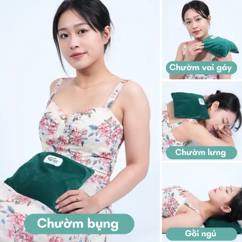 Túi Chườm Thảo Dược Hatoco Đa Năng - Chườm Nóng Lạnh Giảm Đau Mỏi Cổ Vai Gáy, Thư Giãn Cơ Và Giúp Ngủ Ngon