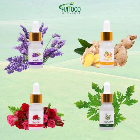Tinh Dầu Massage Thảo Dược Hatoco 10ml - Giảm Căng Thẳng, Thư Giãn, Tinh Dầu Nguyên Chất Tạo Hương Thơm Xông Phòng