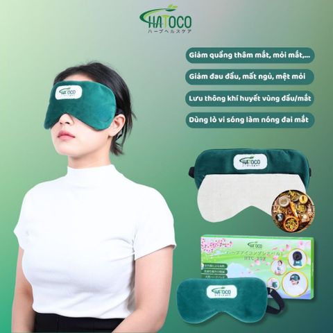 Túi Chườm Mắt Thảo Dược Hatoco - Giúp Thư Giãn, Ngủ Ngon, Chườm Nóng Bằng Lò Vi Sóng, Giảm Nhức Mỏi Mắt, Chăm Sóc Sức Khỏe Nhẹ Nhàng