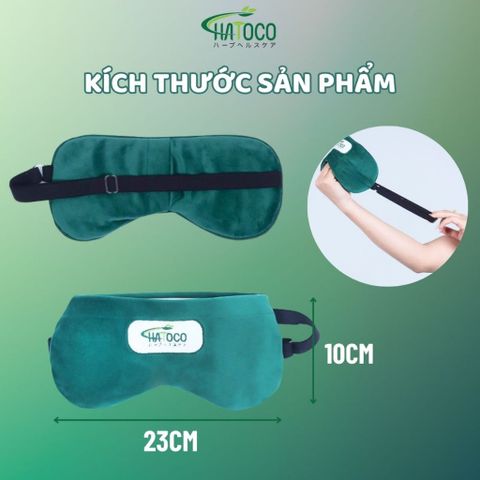 Túi Chườm Mắt Thảo Dược Hatoco - Giúp Thư Giãn, Ngủ Ngon, Chườm Nóng Bằng Lò Vi Sóng, Giảm Nhức Mỏi Mắt, Chăm Sóc Sức Khỏe Nhẹ Nhàng