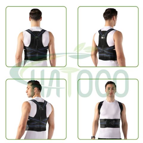 Đai Lưng Chống Gù Y Tế Hatoco Cao Cấp - Cải Thiện Tư Thế, Giảm Đau Lưng, Thoáng Khí, Hỗ Trợ Định Hình Cột Sống Cho Nam Nữ