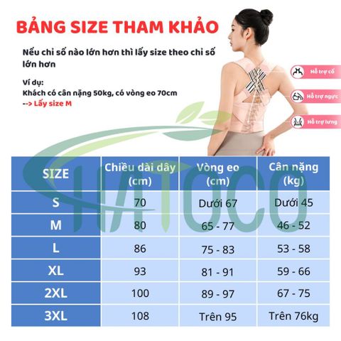 Đai Chống Gù Lưng Cao Cấp Hatoco - Điều Chỉnh Tư Thế, Hỗ Trợ Định Hình Cột Sống, Cải Thiện Dáng Ngồi Cho Nam Nữ