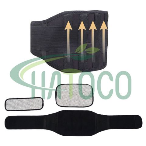 Đai Lưng Hatoco Đá Nóng Cố Định Cột Sống, Hỗ Trợ Thoát Vị Đĩa Đệm, Giảm Đau Lưng Hiệu Quả, Thư Giãn Căng Thẳng