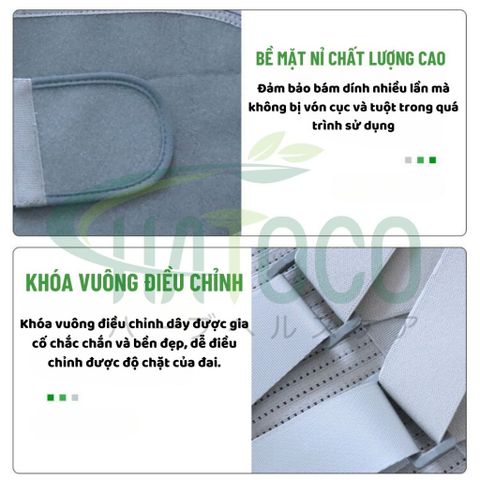 Đai Nẹp Lưng Cột Sống Hatoco Giảm Đau Lưng, Thoát Vị Đĩa Đệm, Thoáng Khí - Hỗ Trợ Cột Sống, Phục Hồi Sau Phẫu Thuật, Nhiều Kích Cỡ