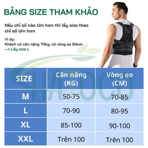 Đai Chống Gù Lưng Y Tế Hatoco - Nẹp Cứng Hỗ Trợ Định Hình Cột Sống, Giải Pháp Cải Thiện Tư Thế Hiệu Quả, Thoải Mãi Khi Sử Dụng
