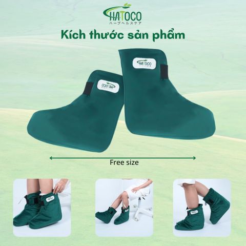 Đai Chườm Nóng Thảo Dược Hatoco - Giày Chườm Nóng Bằng Điện Giảm Nhức Mỏi Tê Lạnh Bàn Chân, Hỗ Trợ Thư Giãn và Phục Hồi Cơ Xương Khớp