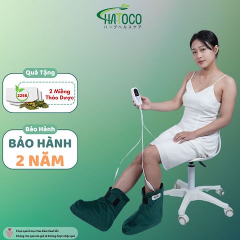 Đai Chườm Nóng Thảo Dược Bàn Chân Hatoco - Giảm Nhức Mỏi & Tê Lạnh Bằng Điện, Hỗ Trợ Chăm Sóc Sức Khỏe Người Dùng