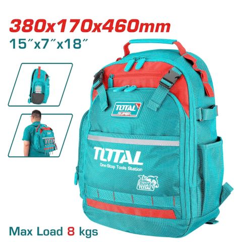 Balo Đựng Dụng Cụ Total THBP02025 - Balo Kỹ Thuật Viên Chuyên Nghiệp, Chất Liệu Chống Nước, Nhiều Ngăn Tiện Dụng