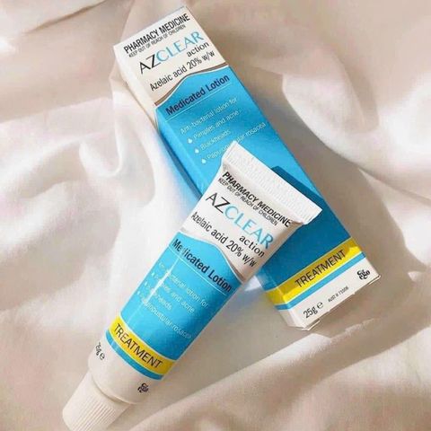 Kem Trị Mụn Azclear Action Medicated Lotion 25g - Giảm Mụn, Mờ Thâm, Chứa 20% Azelaic Acid - Dành Cho Da Nhờn, Da Mụn