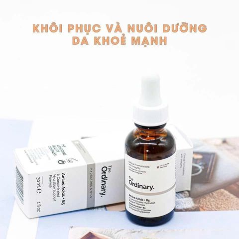 Serum Cấp Ẩm Dưỡng Trắng Phục Hồi - The Ordinary Amino Acids + B5 Giúp Làm Dịu Da & Ngừa Lão Hóa