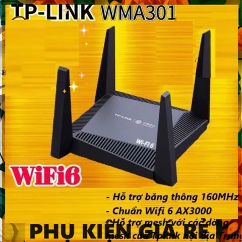 Bộ Phát Router Wifi6 TP-Link AX3000 Mbps WMA301/WMA302 Cũ - Tốc Độ Cao, Hỗ Trợ MESH, Kết Nối Mạng Ổn Định, Dễ Dàng Cài Đặt