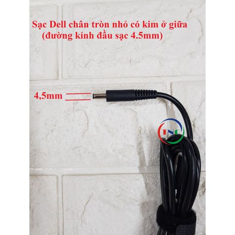 Sạc Laptop Dell 90W Chân Tròn Nhỏ - Tương Thích VGA Card Rời 5568 5559 5565 5566 5567 5578 - Bảo Hành 12 Tháng