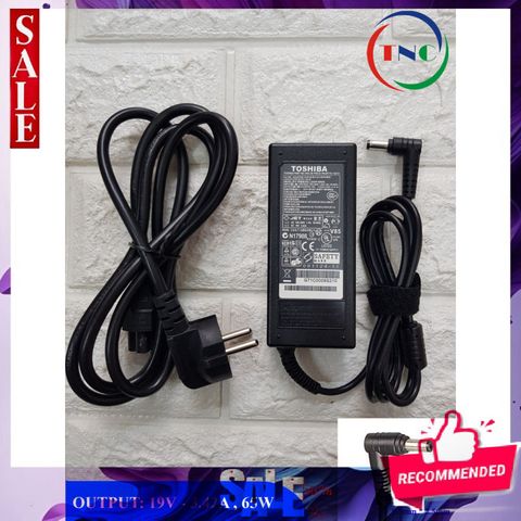 G͎I͎Á͎ ͎G͎Ố͎C͎ ✡️ Sạc Laptop Toshiba. 19V - 3.42A - 65W dùng cho nhiều mã Toshiba. C640 L640 L510 C840 L840 M200 - Nhập