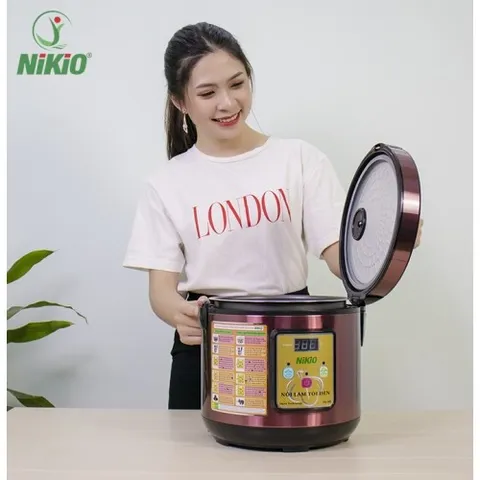 Nồi làm tỏi đen Nikio NK-688 - Dung tích 5L, công nghệ lên men tự động, tiết kiệm điện, thiết kế sang trọng, làm 1.5kg tỏi đơn giản.