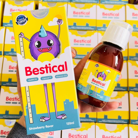 (Hàng nhập khẩu) Canxi sinh học Bestical cho bé lọ 120ml