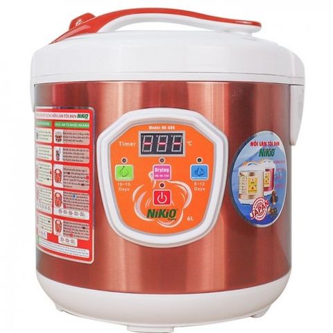 Nồi làm tỏi đen Nikio NK-686 - Dung tích 6L, công nghệ Nhật Bản, tự động điều chỉnh thời gian và nhiệt độ, làm tới 2kg tỏi tươi.