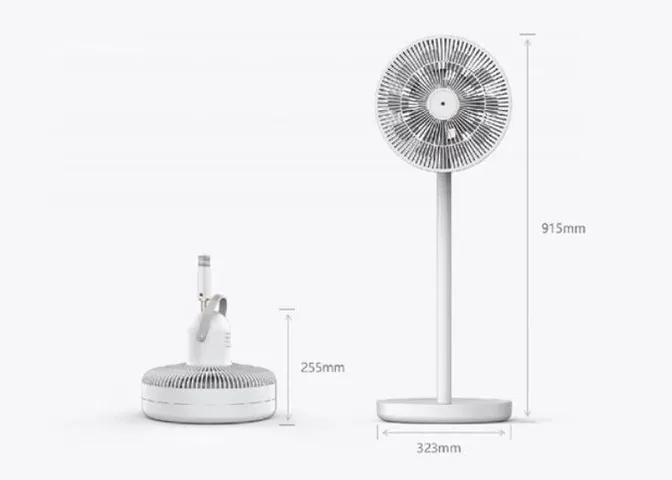 Quạt Cây Xiaomi Edon E909C - 10 Cánh Xoay 120 Độ, Tăng Giảm Chiều Cao, Gấp Gọn, Có Remote Và Đèn Ngủ - Quạt Thông Minh Tiết Kiệm Điện