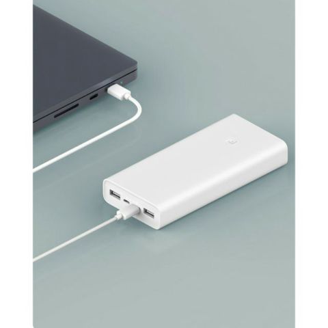 Pin Dự Phòng Xiaomi 20000mAh Gen 3 - Sạc Nhanh QC 3.0 18W - Nhẹ, Bền, Tương Thích Nhiều Thiết Bị - Màu Trắng