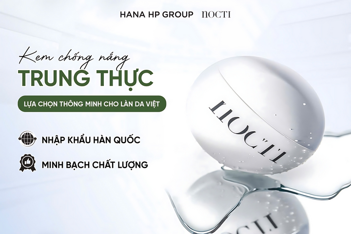 Kem Chống Nắng Nocti SPF50+ PA++++ – Bảo Vệ Da Chống Tia UV, Dưỡng Ẩm, Dành Cho Da Nhạy Cảm, Sản Phẩm Chăm Sóc Da Chất Lượng