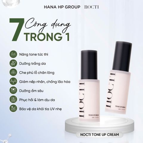 Kem Dưỡng Ẩm Nâng Tone Da Tự Nhiên Nocti 30ml - Giúp Da Sáng Mịn và Đều Màu, Chống Oxy Hóa, An Toàn Cho Da