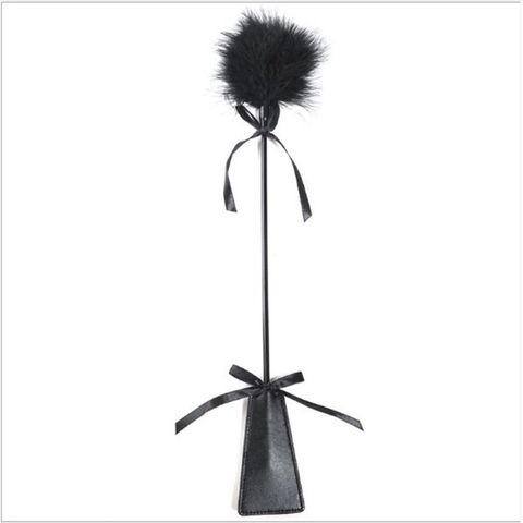 Chổi Lông Cosplay Hóa Trang Hai Đầu - Chổi Vuốt Ve Mềm Mại Dành Cho Các Cặp Đôi, 18cm, Màu Hồng, Chất Liệu Nhựa ABS