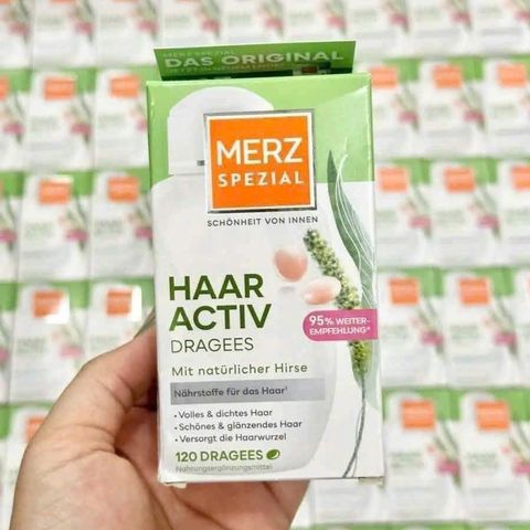 Viên mọc tóc thuần chay Merz Spezial Haar Activ Đức 120 viên