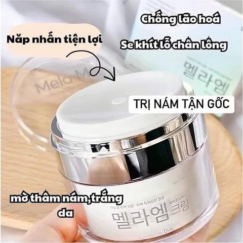 Kem trị nám Dr.MH Mela M Plus Hàn Quốc 50ml - Dưỡng sáng da, mờ thâm nám, tàn nhang, hỗ trợ cấp ẩm cho làn da mềm mịn