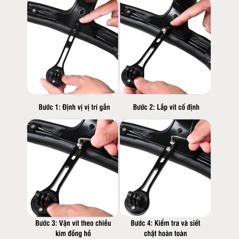 Giá Đỡ Đồng Hồ Đo Tốc Độ Xe Đạp PÊ ĐAN 28G Hợp Kim Nhôm Chắc Chắn - Gắn GPS & Camera - Thiết Kế Đa Năng Tích Hợp La Bàn