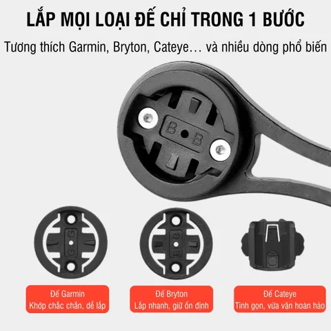 Giá Đỡ Đồng Hồ Đo Tốc Độ Xe Đạp PÊ ĐAN 28G Hợp Kim Nhôm Chắc Chắn - Gắn GPS & Camera - Thiết Kế Đa Năng Tích Hợp La Bàn