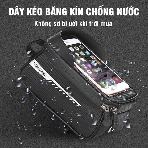 Túi Đựng Điện Thoại Xe Đạp PÊ ĐAN Chống Nước - Túi Treo Sườn Xe Đạp Đa Năng với Màn Hình Cảm Ứng TPU, Phụ Kiện Đạp Xe An Toàn