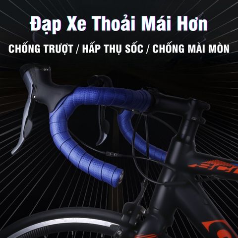 Dây Quấn Ghi Đông Xe Đạp PÊ ĐAN Họa Tiết Carbon EVA/PU - Bảo Vệ Tay, Chống Trượt, Thấm Hút Mồ Hôi, Thiết Kế Thời Trang 2M