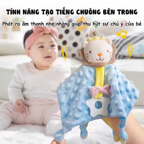 Khăn Xoa Dịu Gặm Nướu PÊ ĐAN Cho Bé Sơ Sinh - Chất Liệu Vải Bông Siêu Mềm, An Toàn Giảm Khó Chịu Khi Mọc Răng, Quà Tặng Lý Tưởng