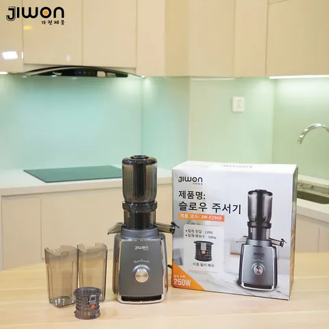 Máy Ép Chậm JIWON JW-F2969 - Công Nghệ Ép Kiệt Bã 250W, Thiết Kế Hiện Đại, Giữ Trọn Dinh Dưỡng Từ Trái Cây Và Rau Củ, Bảo Vệ An Toàn