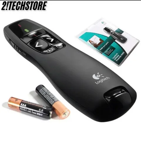 Bút Trình Chiếu Logitech R400 - Bút Laser Điều Khiển Slide PowerPoint, Trình Bày Chuyên Nghiệp, Bảo Hành 12 Tháng