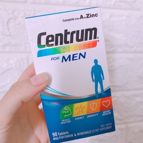 Vitamin Tổng Hợp Cho Nam Giới Centrum For Men 90 Viên Chính Hãng | Đa Vitamin & Khoáng Chất | Hỗ Trợ Sức Khỏe Nam Giới