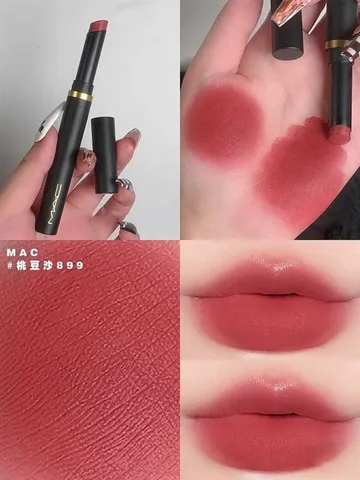 Son Mac Powder Kiss Velvet Blur Slim Stick Lipstick 899 - Son Môi Mịn Màng, Độ Bám Lâu, Thiết Kế Nhỏ Gọn, Trang Điểm Hàng Ngày