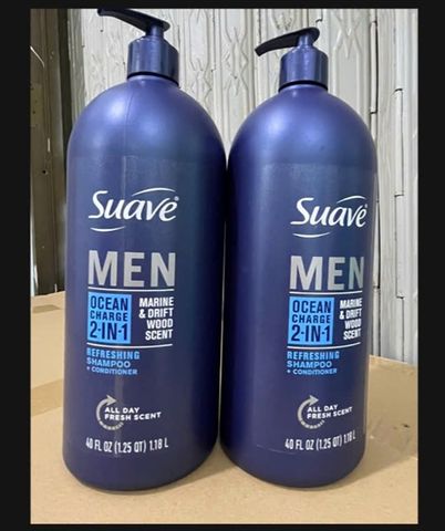 Suave-Tắm gội men citrus rush 3in1: citrus- sandal wood 1.18l