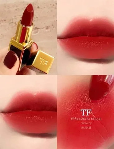 Nhí - Son Tom Ford 16 Scarlet Rouge Đỏ Cổ Điển (Vỏ Đen)  250348