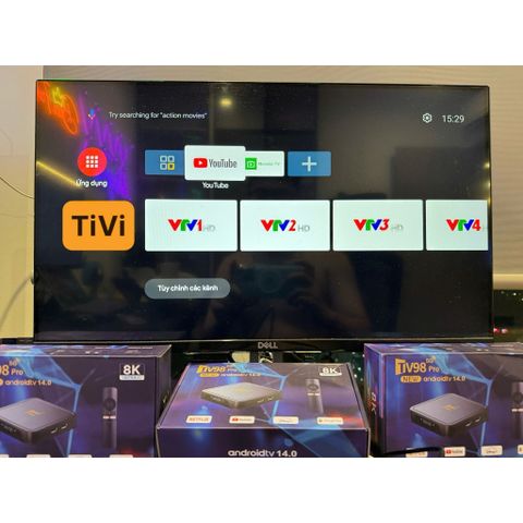 Android Tivi Box Tv98 Pro / Rocket Pro Crack Dual Wifi 2.4G và 5G,Ram 4G Rom 32GB khiển giọng nói,Kết nối Bluetooth,Xem YouTube 250595