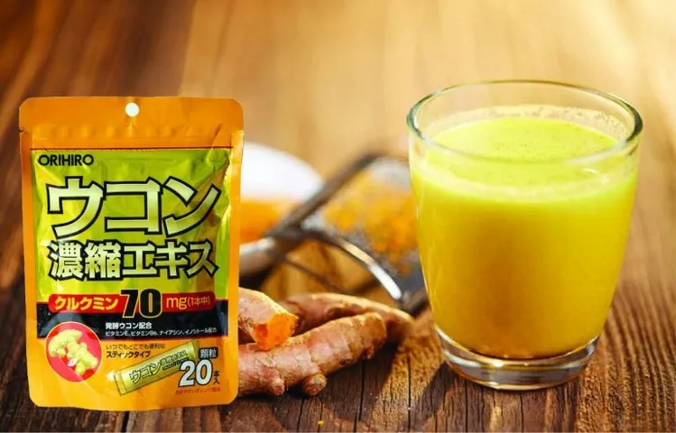 (Hàng nhập khẩu) Bột nghệ Orihiro Nhật Bản hỗ trợ giải rượu túi 20 gói