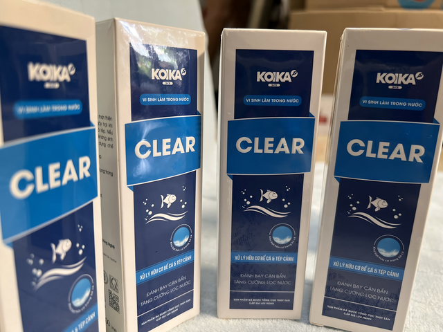 Vi Sinh KOIKA CLEAR - Chai 30ml & 105ml Xử Lý Nước Cho Cá Cảnh & Tép Cảnh, Cải Thiện Chất Lượng Nước & Ngăn Ngừa Bệnh