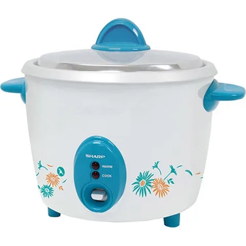 Nồi cơm điện Sharp KSH-D11V 1.1L - Thiết kế gọn nhẹ, công suất 485W, tự động giữ ấm cho 2-4 người - Phụ kiện kèm theo muỗng và cốc đong